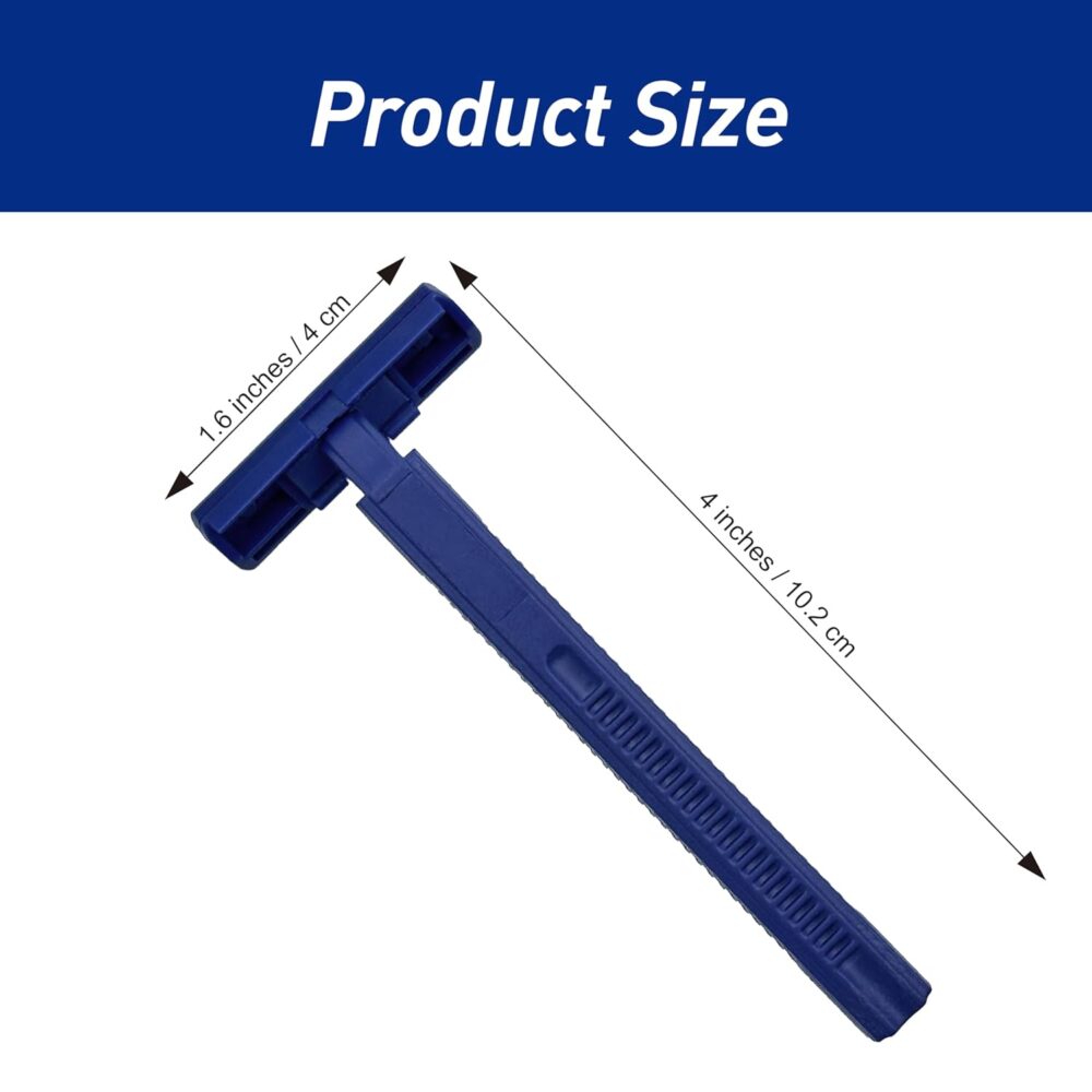 MED PRIDE Disposable Razors,10-Pack| Twin Blades & Easy Grip For Max Control & Smoothness| Unisex, Smooth & Comfortable Shaving Care for Men & Women - Image 2