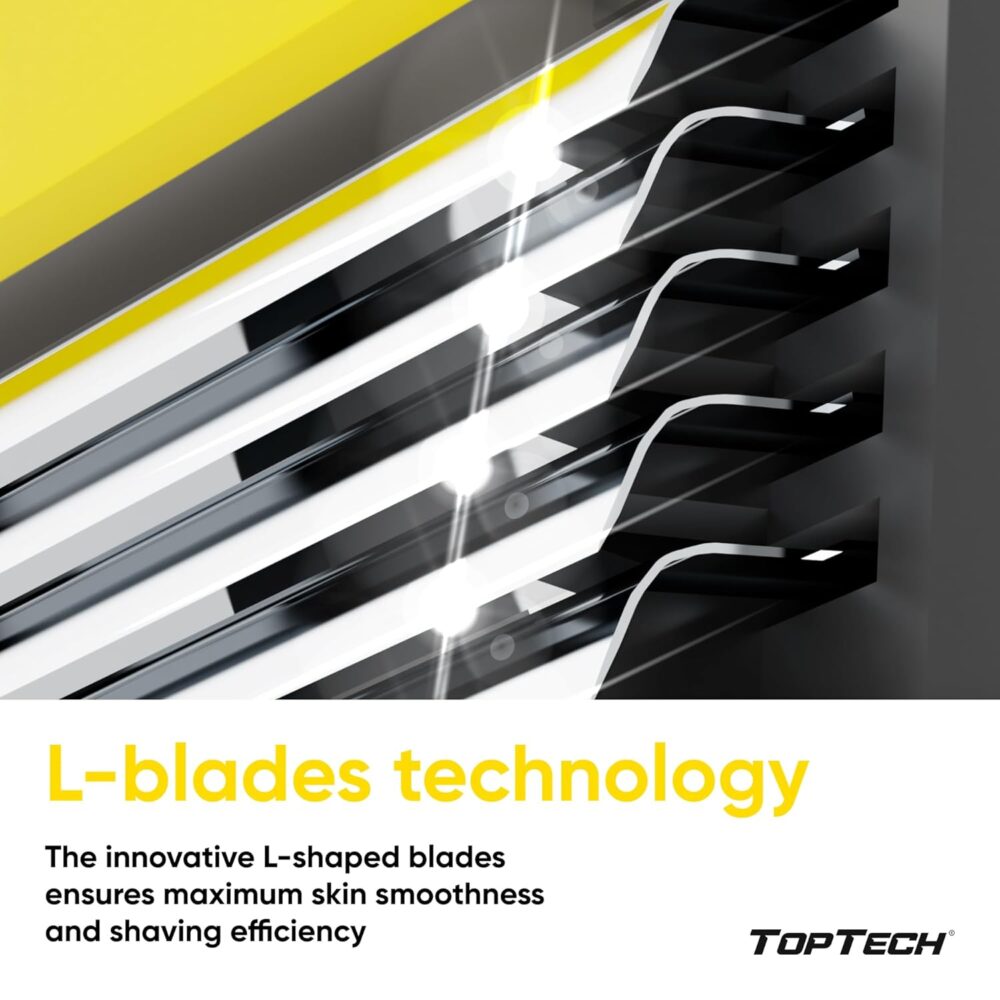 ULTRA 5 Razors for Men - Replaceable Cartridges for Manual Shaving Razor, 5 Blades Technology Refills - 8 Count Pack - Fits Gillette Fusion - Soft Shave & Sharp - Cost-effective Refill - Image 4