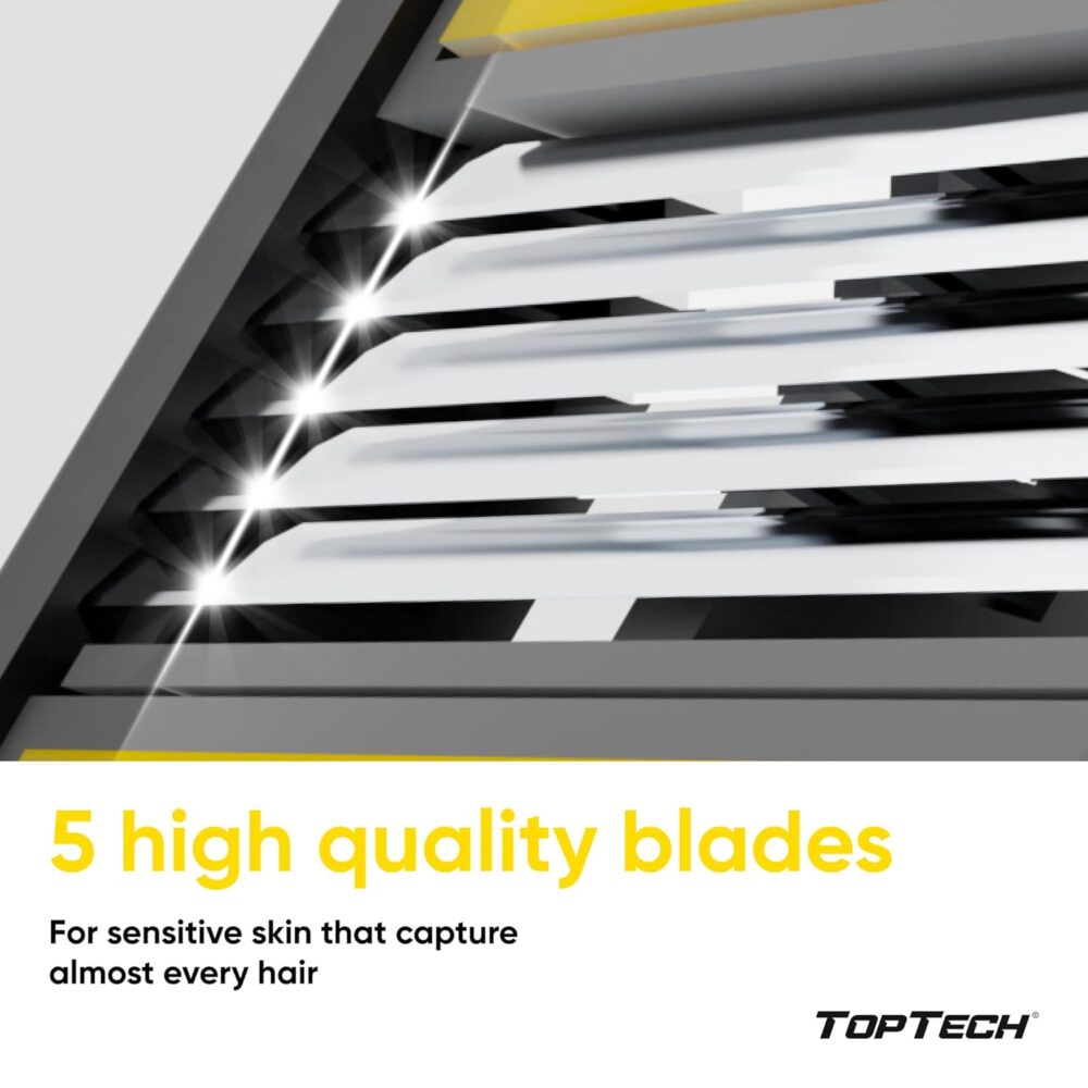 ULTRA 5 Razors for Men - Replaceable Cartridges for Manual Shaving Razor, 5 Blades Technology Refills - 8 Count Pack - Fits Gillette Fusion - Soft Shave & Sharp - Cost-effective Refill - Image 3