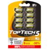 ULTRA 5 Razors for Men - Replaceable Cartridges for Manual Shaving Razor, 5 Blades Technology Refills - 8 Count Pack - Fits Gillette Fusion - Soft Shave & Sharp - Cost-effective Refill